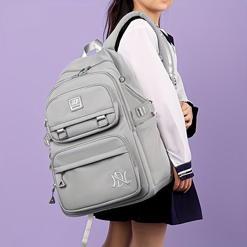Large Capacity Nylon School Travel Backpack Durable Lightweight