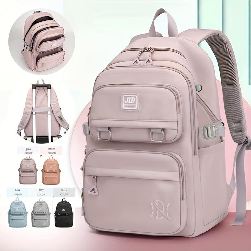 Large Capacity Nylon School Travel Backpack Durable Lightweight