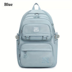 Large Capacity Nylon School Travel Backpack Durable Lightweight