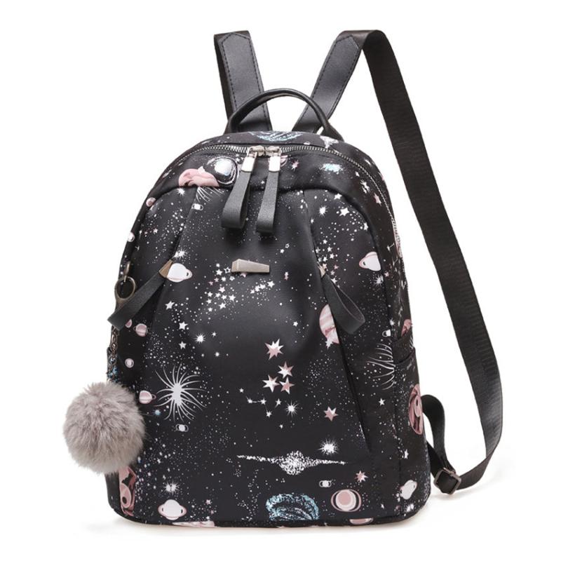 Small Nylon Backpack with Zipper for Work & School