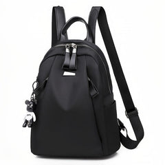Small Nylon Backpack with Zipper for Work & School