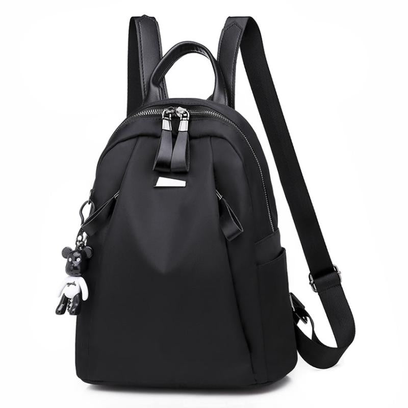 Small Nylon Backpack with Zipper for Work & School