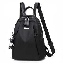 Small Nylon Backpack with Zipper for Work & School