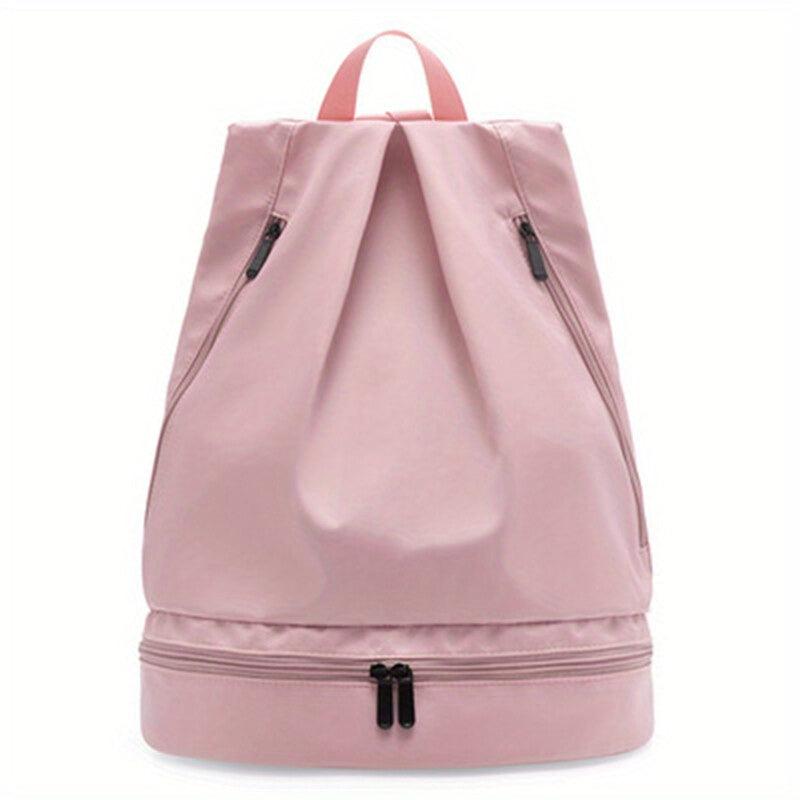 Waterproof Travel Backpack Nylon Sports Bag With Shoes Compartment
