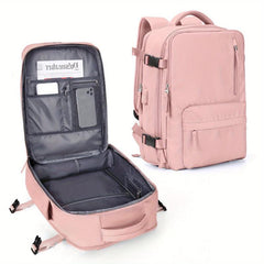 Solid Travel Storage Backpack All Match Versatile Rucksack Women's Laptop Bag