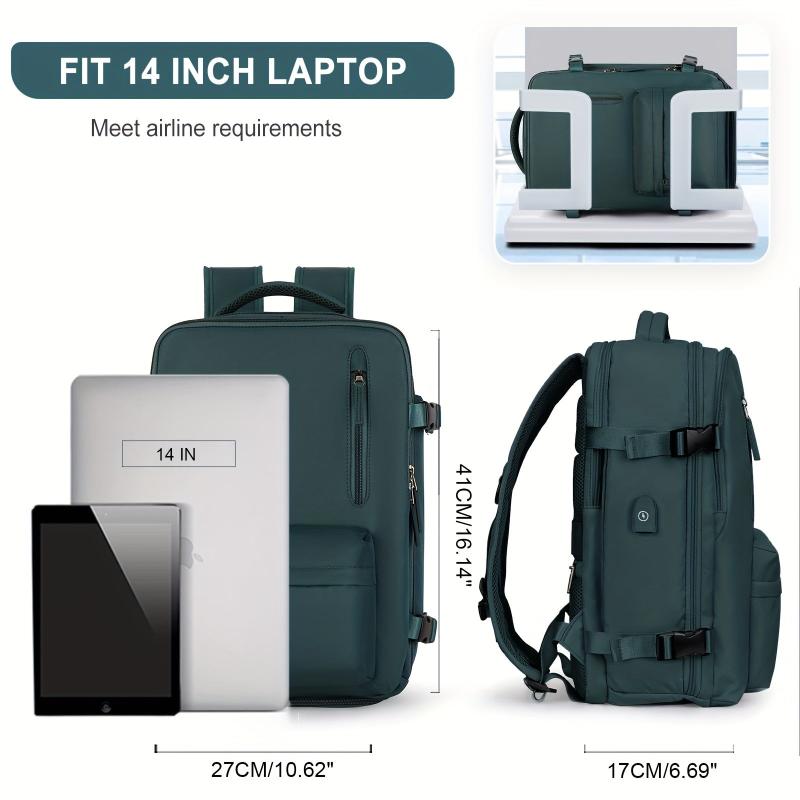 Solid Travel Storage Backpack All Match Versatile Rucksack Women's Laptop Bag