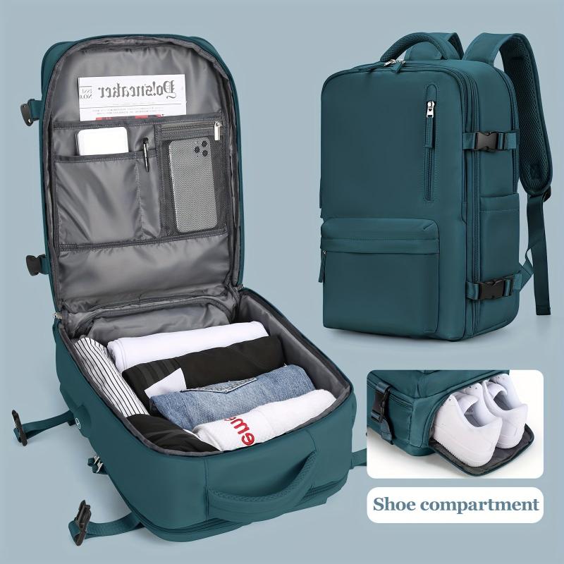 Solid Travel Storage Backpack All Match Versatile Rucksack Women's Laptop Bag
