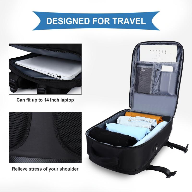 Solid Large Capacity Travel Backpack Versatile Luggage Daypack