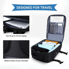 Solid Large Capacity Travel Backpack Versatile Luggage Daypack