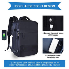 Solid Large Capacity Travel Backpack Versatile Luggage Daypack