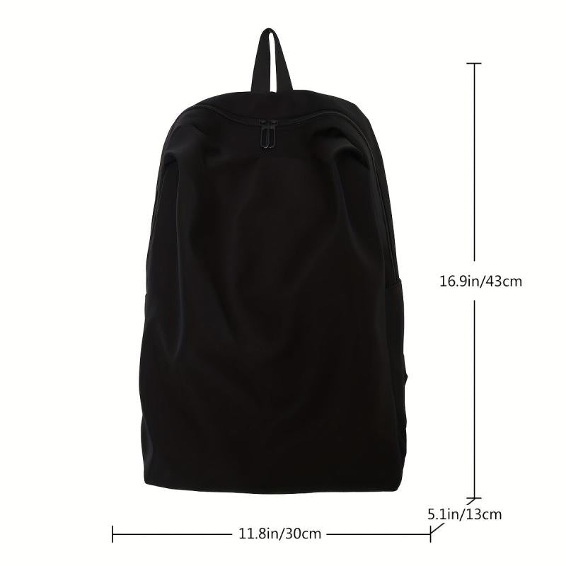 Preppy Style School Backpack Casual Nylon Laptop Bag
