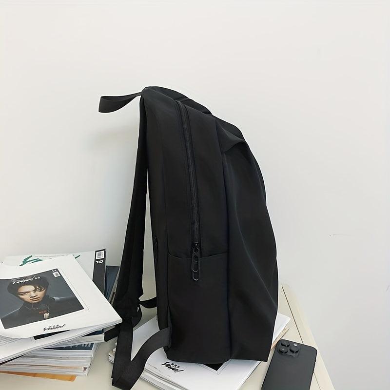 Preppy Style School Backpack Casual Nylon Laptop Bag