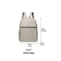 Casual Business Laptop Backpack Canvas Schoolbag