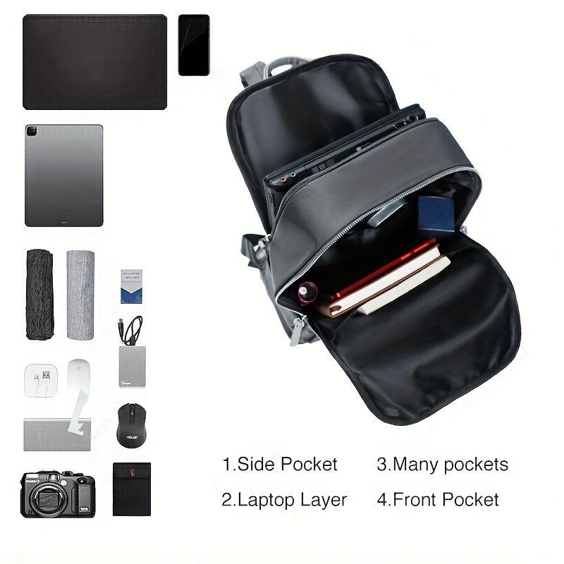 Casual Business Laptop Backpack Canvas Schoolbag