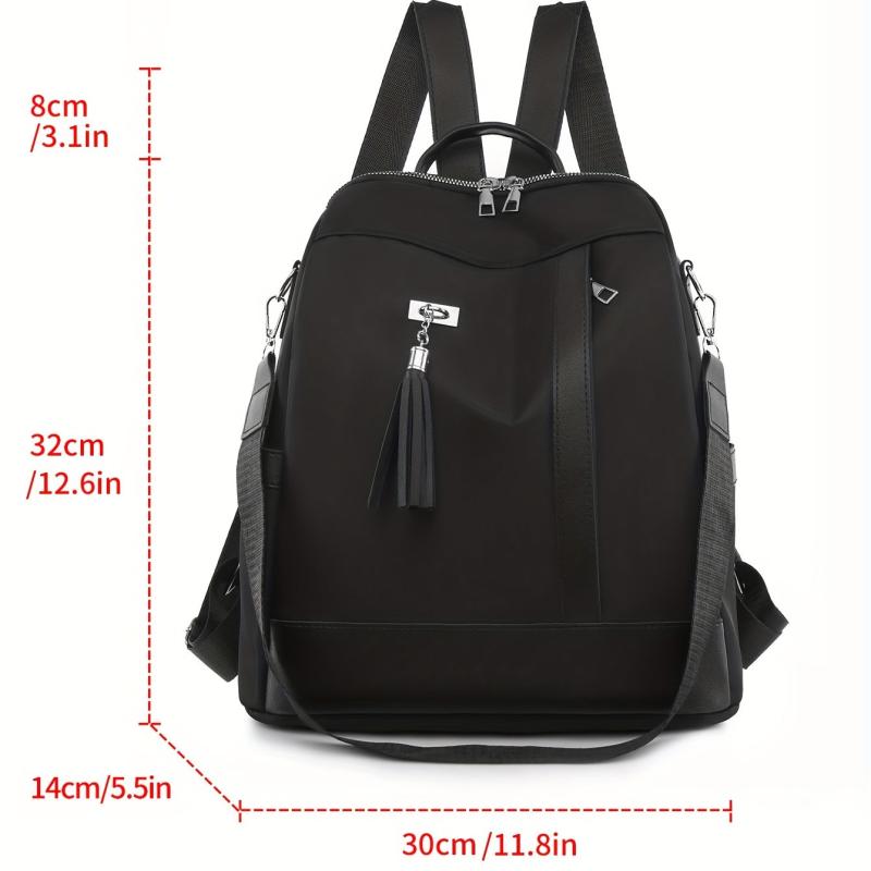 Casual Minimalist Zipper Backpack All Match Storage Daypack For Travel