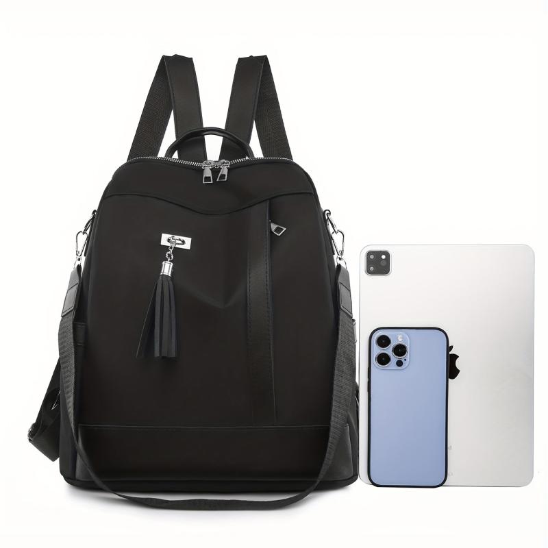Casual Minimalist Zipper Backpack All Match Storage Daypack For Travel