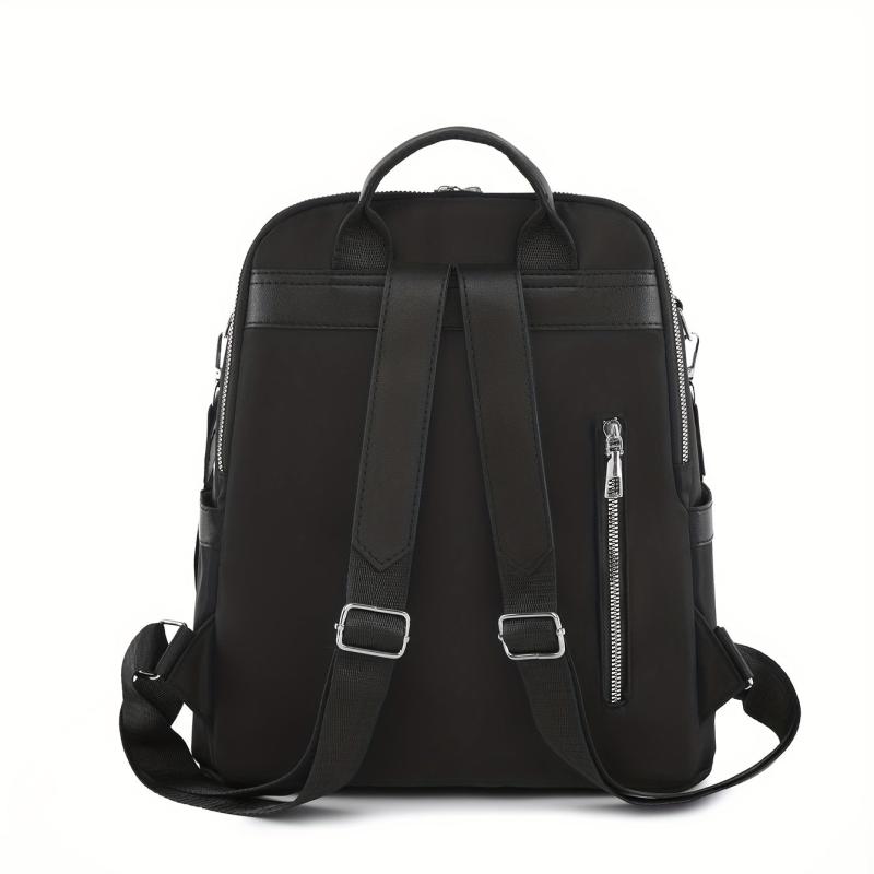 Casual Minimalist Zipper Backpack All Match Storage Daypack For Travel