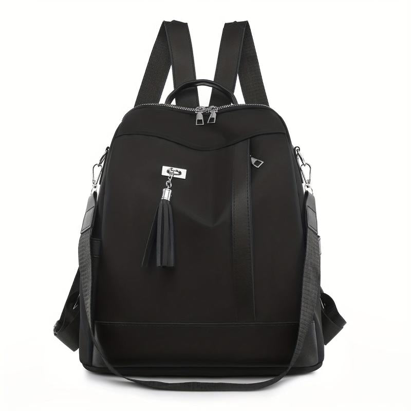 Casual Minimalist Zipper Backpack All Match Storage Daypack For Travel