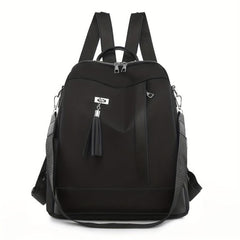 Casual Minimalist Zipper Backpack All Match Storage Daypack For Travel