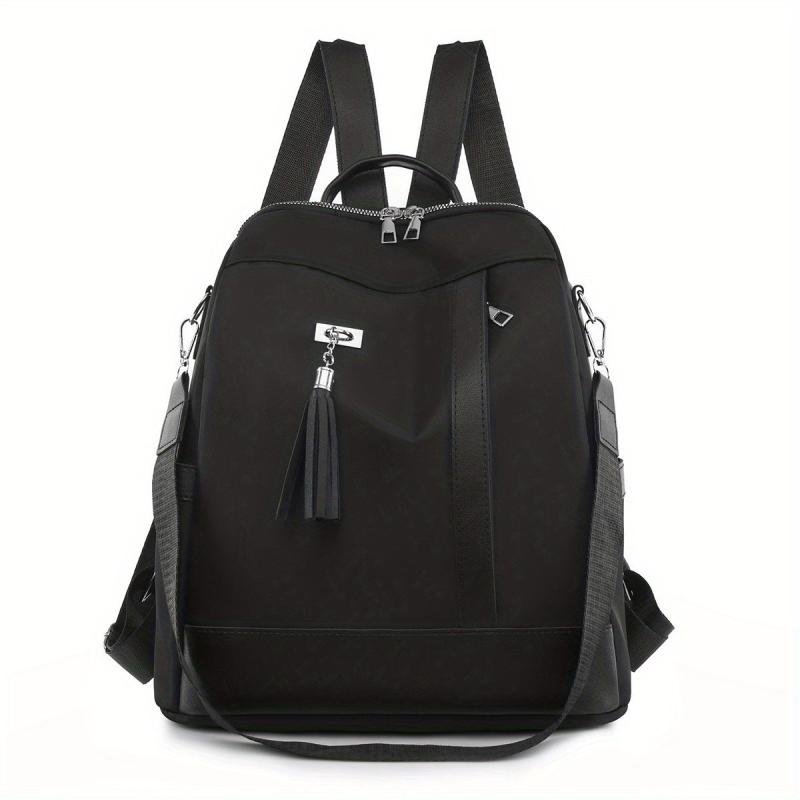 Casual Minimalist Zipper Backpack All Match Storage Daypack For Travel