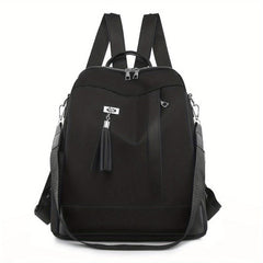 Casual Minimalist Zipper Backpack All Match Storage Daypack For Travel