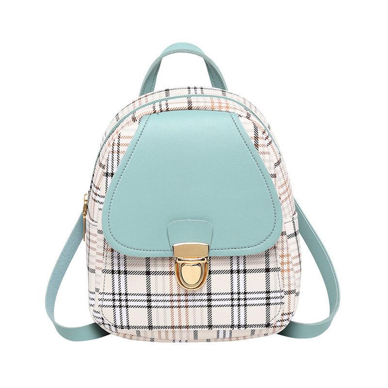 Colorblock Mini Backpack Women's Faux Leather Daily Work Backpack