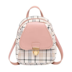 Colorblock Mini Backpack Women's Faux Leather Daily Work Backpack