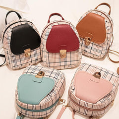 Colorblock Mini Backpack Women's Faux Leather Daily Work Backpack