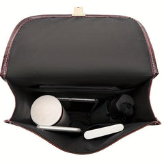 Vintage Style Flap Backpack PU Leather Schoolbag Top Handle Daypack