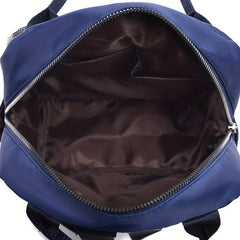 Argyle Quilted Tote Travel Backpack Oxford Cloth Daypack Top Handle