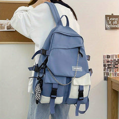 Preppy Style Student Laptop Backpack
