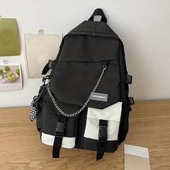 Preppy Style Student Laptop Backpack