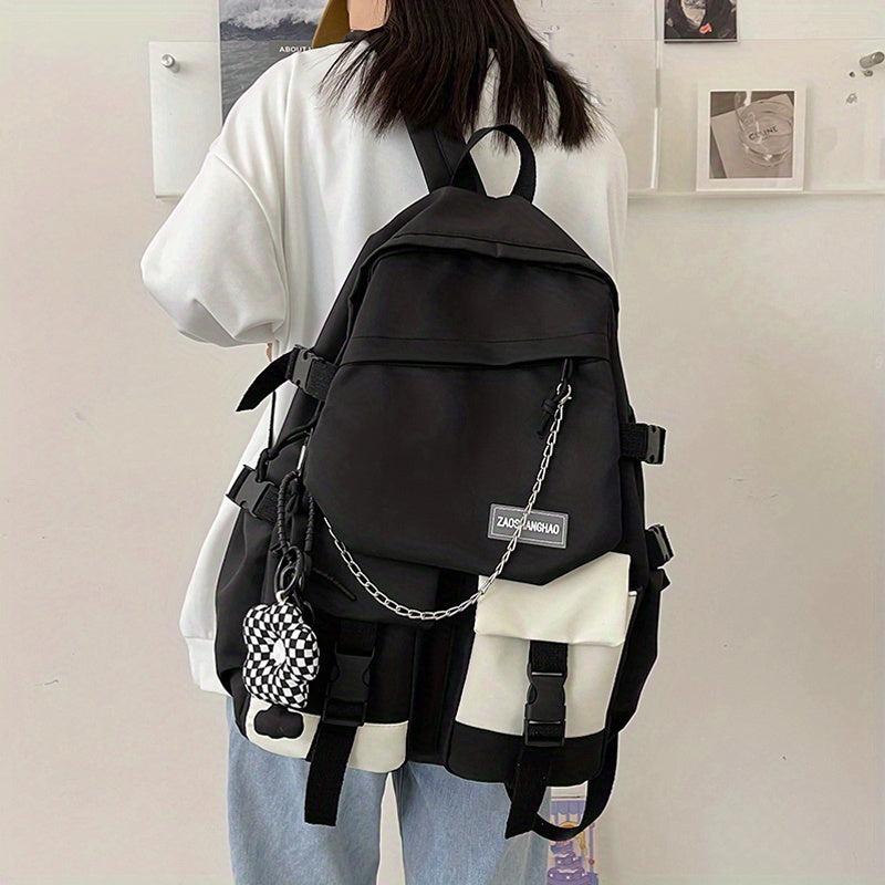 Preppy Style Student Laptop Backpack