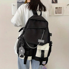 Preppy Style Student Laptop Backpack