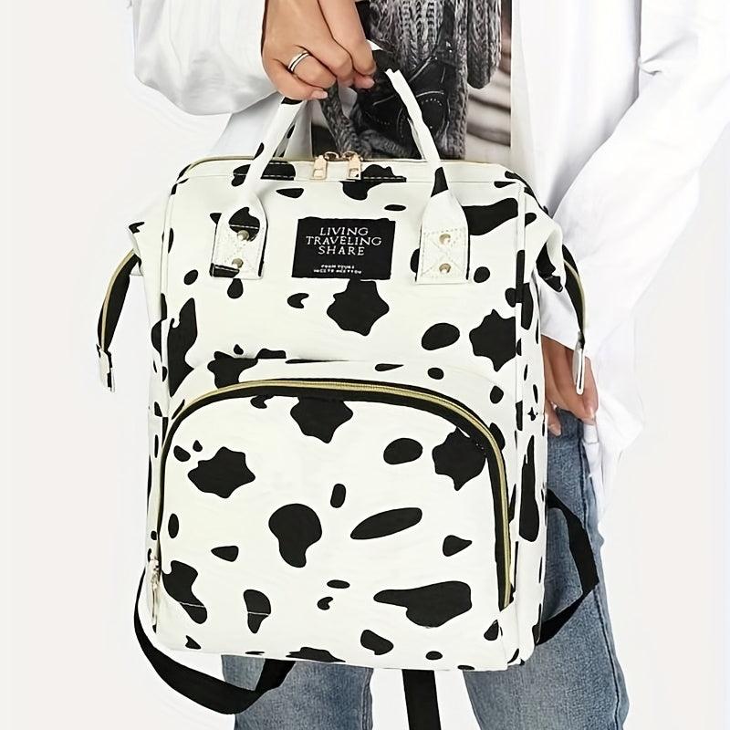 Cow Pattern Baby Backpack Diaper Bag for Outings