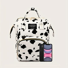 Cow Pattern Baby Backpack Diaper Bag for Outings