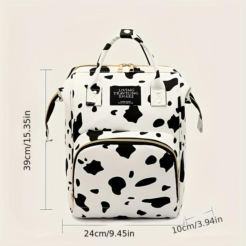 Cow Pattern Baby Backpack Diaper Bag for Outings