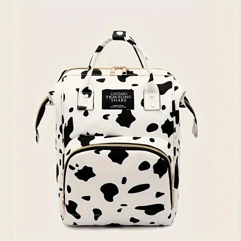 Cow Pattern Baby Backpack Diaper Bag for Outings