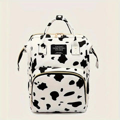 Cow Pattern Baby Backpack Diaper Bag for Outings