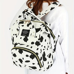 Cow Pattern Baby Backpack Diaper Bag for Outings