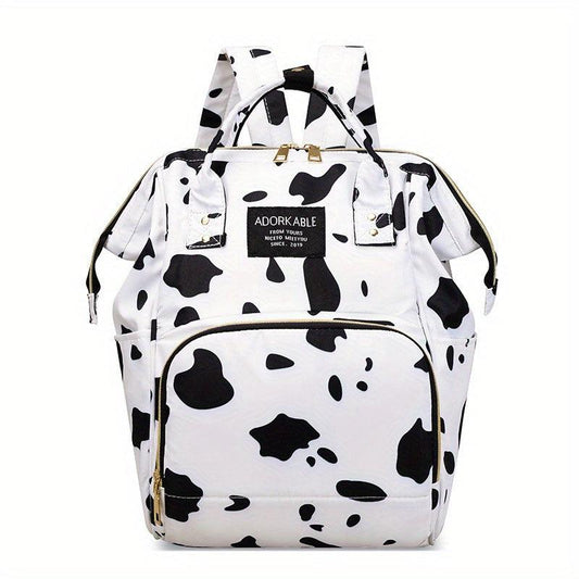 Cow Pattern Baby Backpack Diaper Bag for Outings