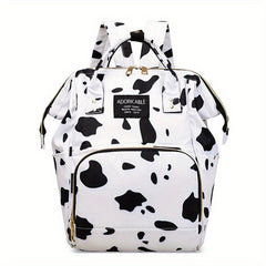 Cow Pattern Baby Backpack Diaper Bag for Outings