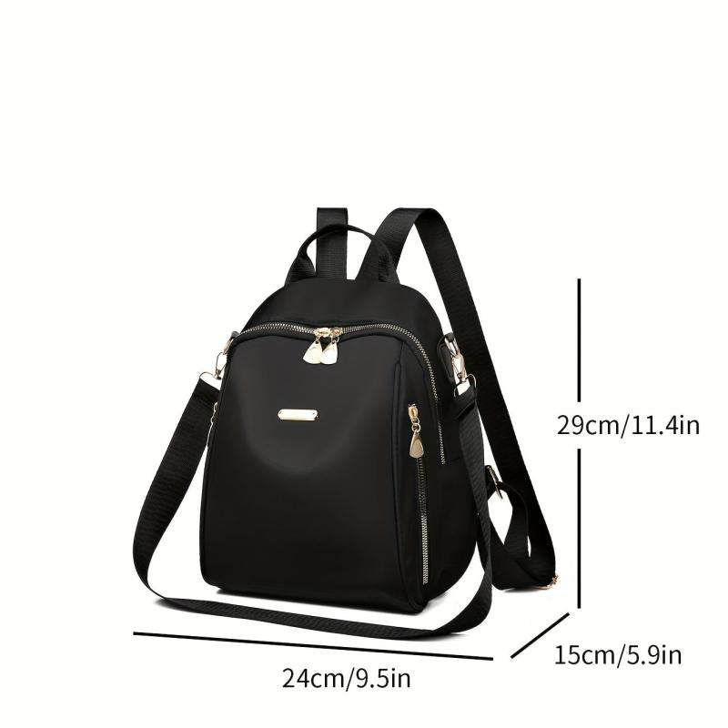 Minimalist All Match Zipper Storage Rucksack