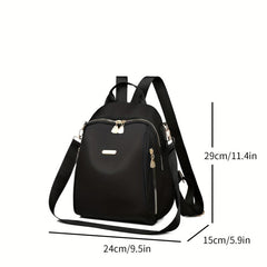 Minimalist All Match Zipper Storage Rucksack