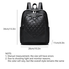 Quilted Anti Theft Backpack Purse PU Leather Back To School Daypack