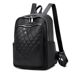 Quilted Anti Theft Backpack Purse PU Leather Back To School Daypack