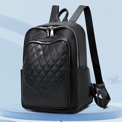 Quilted Anti Theft Backpack Purse PU Leather Back To School Daypack