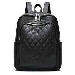 Quilted Anti Theft Backpack Purse PU Leather Back To School Daypack