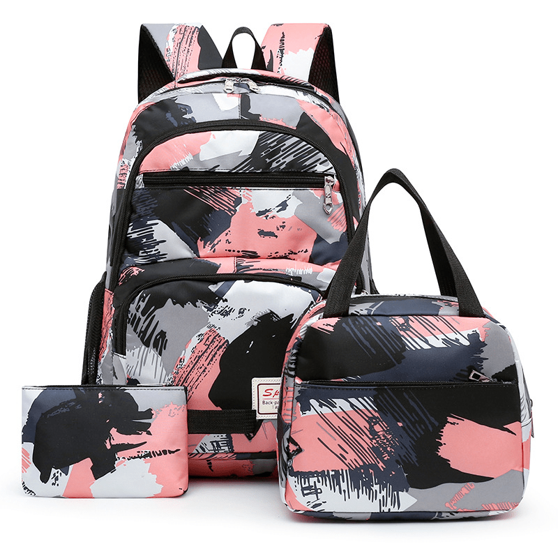 Large Capacity Laptop Backpack Lightweight Preppy School Bag for Travel