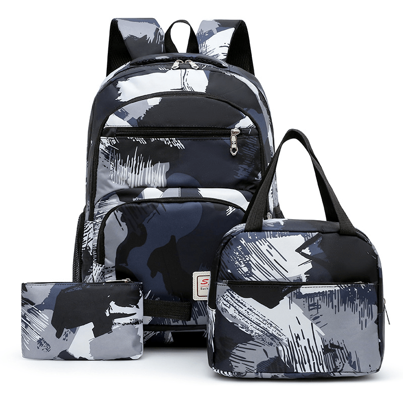 Large Capacity Laptop Backpack Lightweight Preppy School Bag for Travel